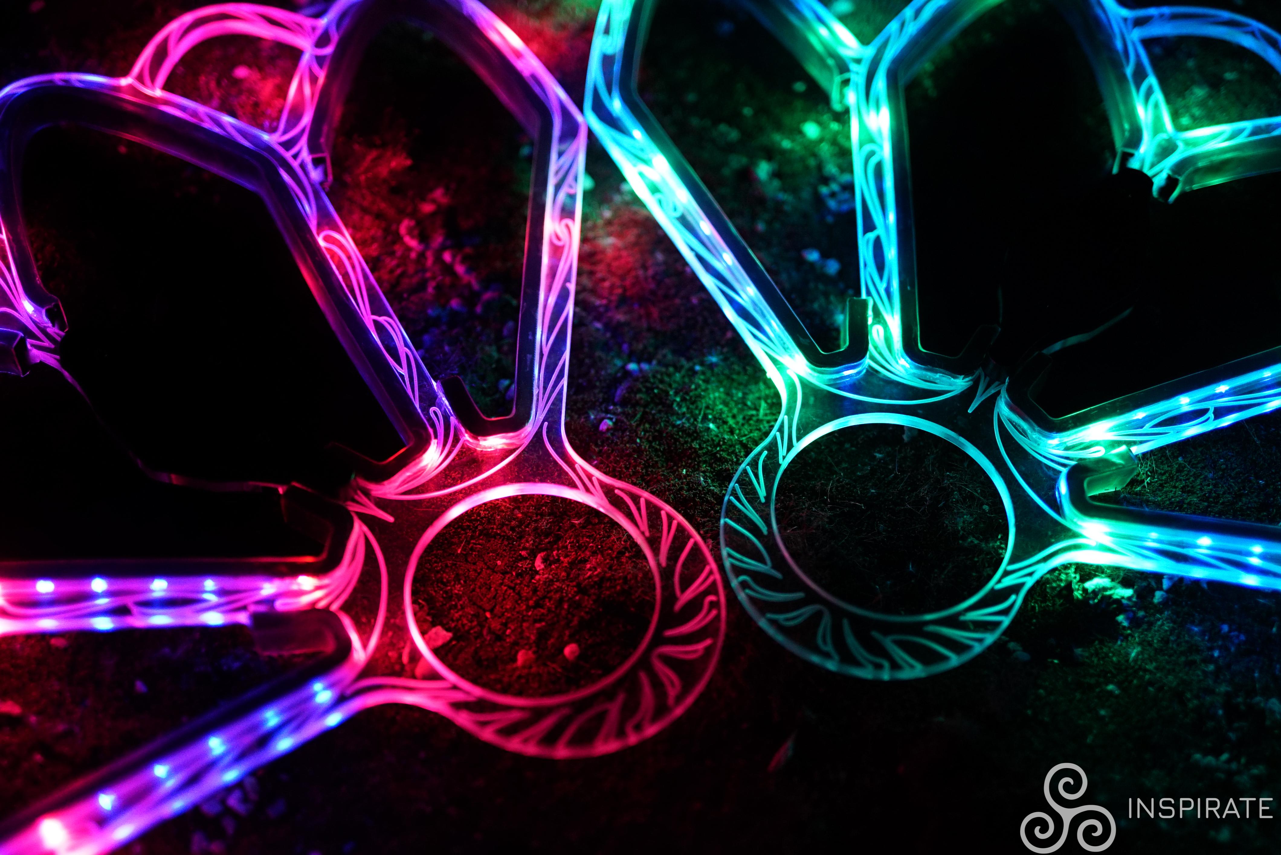 Practice Fan Frame Led LED Fans Mystic Lotus