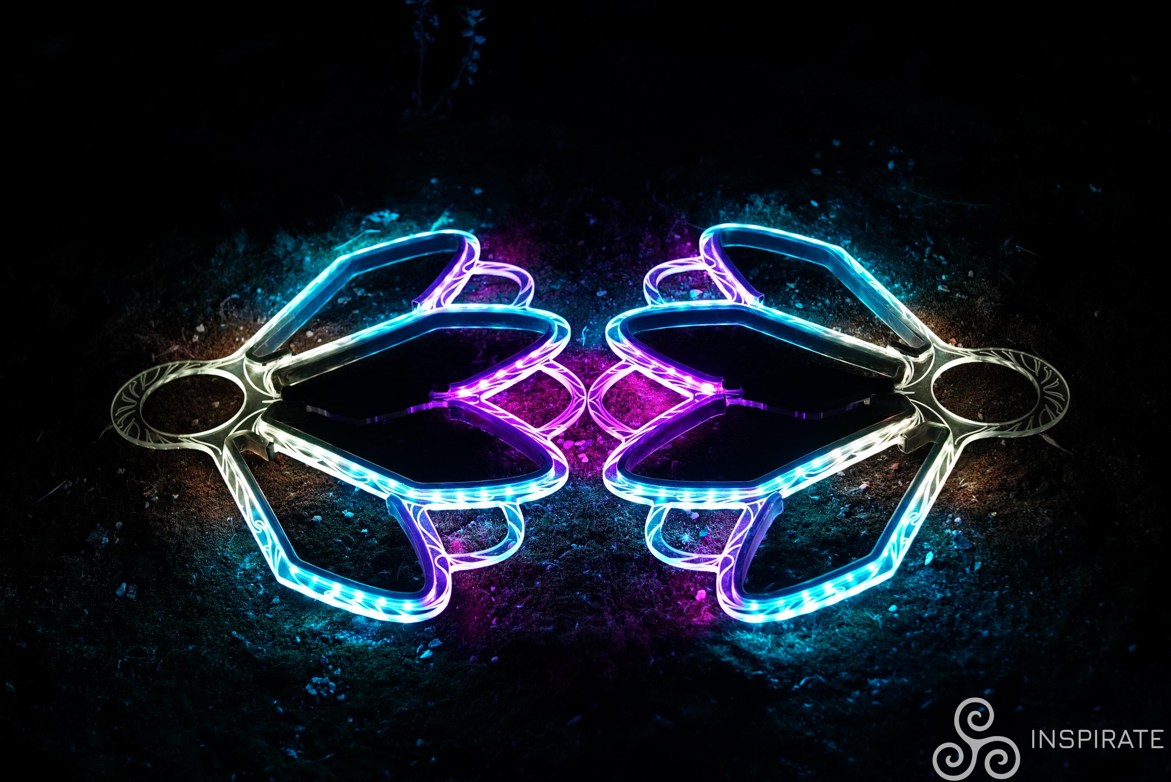 Practice Fan Frame Led LED Fans Mystic Lotus